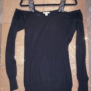 Boston Proper cold shoulder sweater